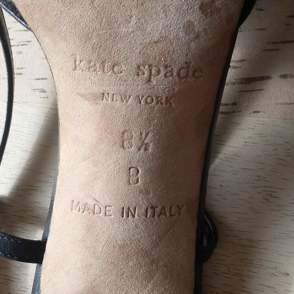 Kate Spade Black Wool Slingback w/Rhinestones - Picture 9 of 14